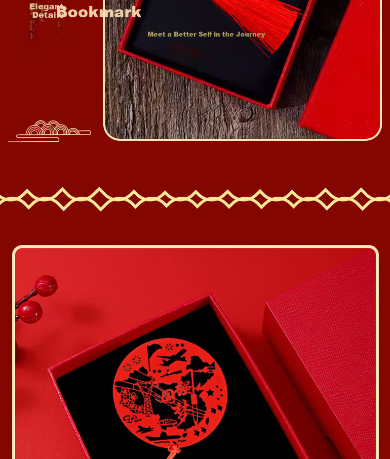 Youxueku Party Member Metal Bookmark, Communist Party Branch Red Cultural Souvenir Bookmark, Chinese-Style Hollow Metal Bookmark, Strong Country Dream Decoration, Party Member Birthday Gift, Popular Product 3