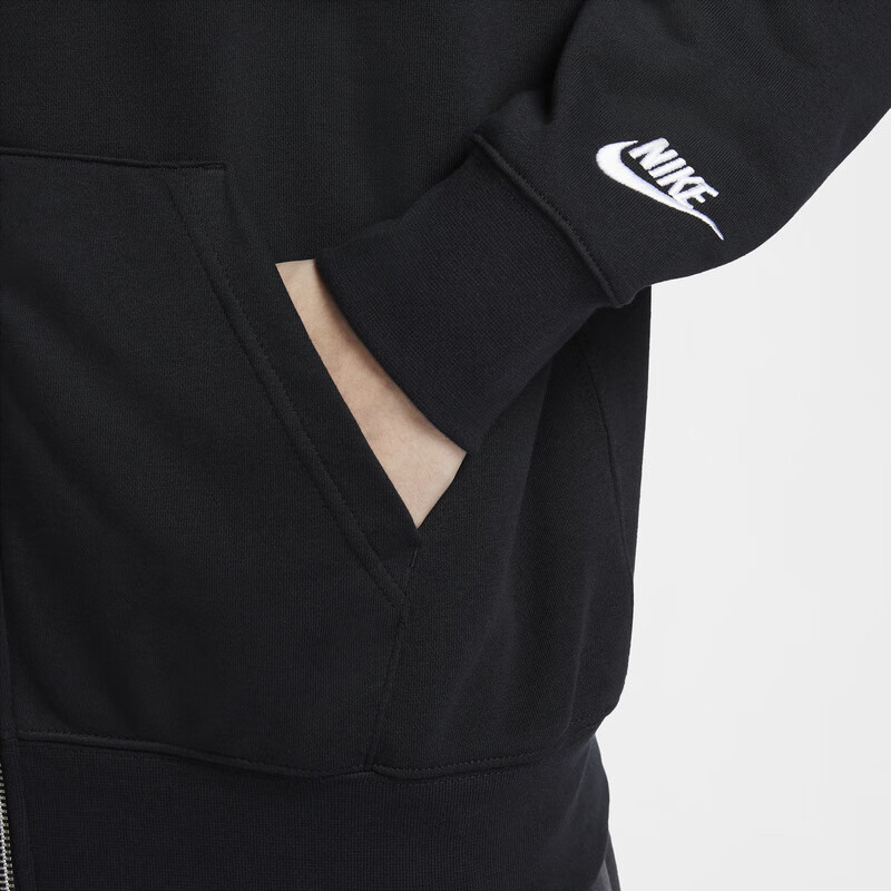 NIKE Men's Spring And Autumn Hooded Jacket, Casual Sportswear, IB5469-010 Black XL 7