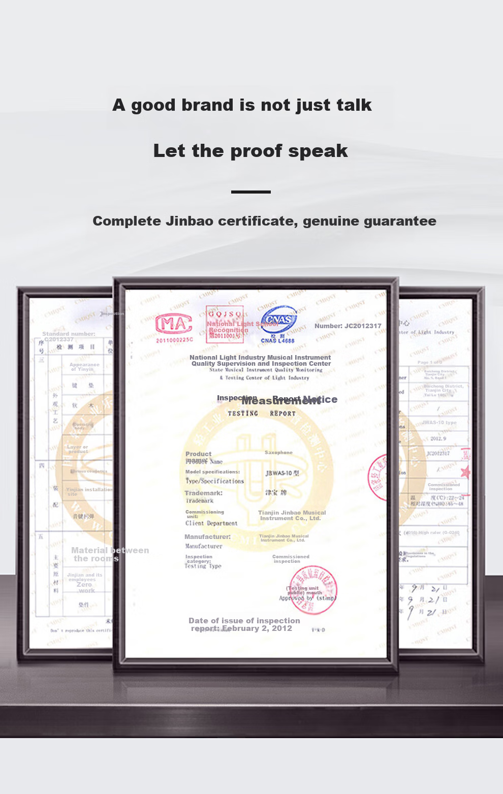 Jinbao Alto Saxophone JBAS-200 Professional Performance Grading Saxophone Beginner Wind Instrument Collection 6