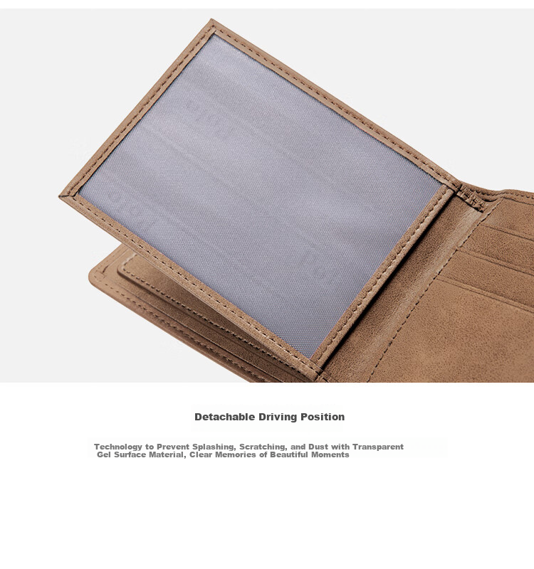 POLO Wallet for Men, Top-Grain Leather Billfold with Multiple Card Slots, Driver's License Holder, Short Bifold Wallet, Gift Box, Birthday Present 14