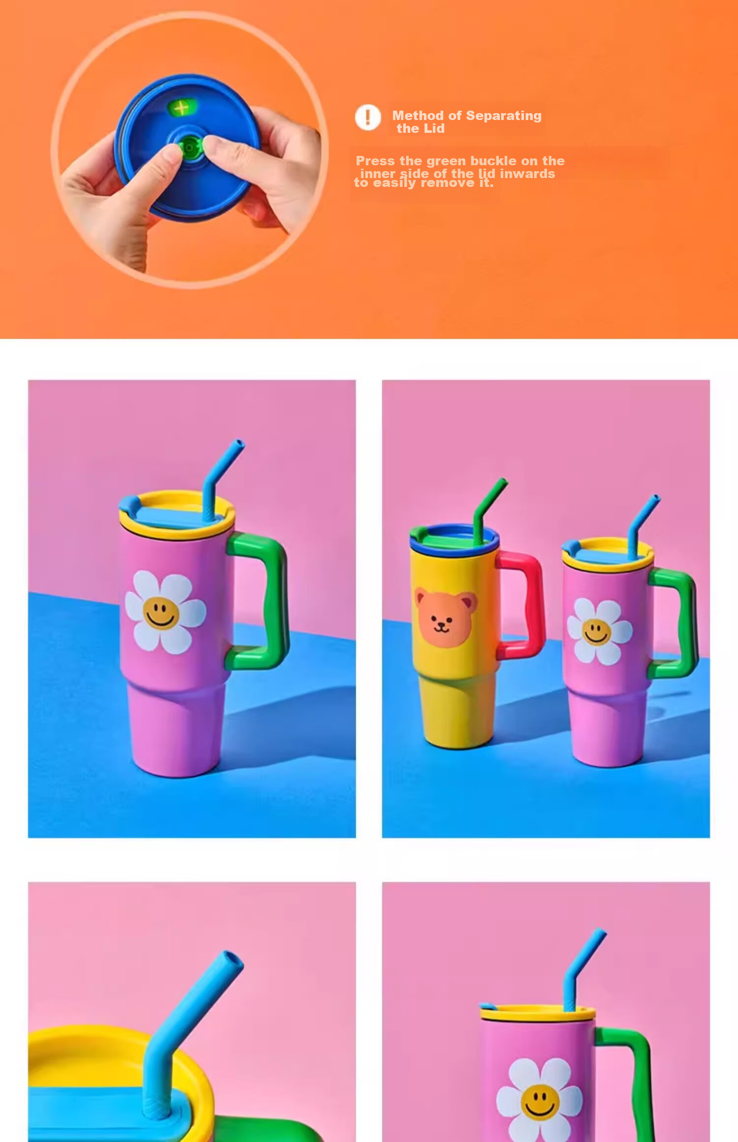 GLASSLOCK & wigglewiggle Insulated Tumbler 316 Stainless Steel Liner High-Value Leopard Print Portable Sealed Cup Gift 480ml 7