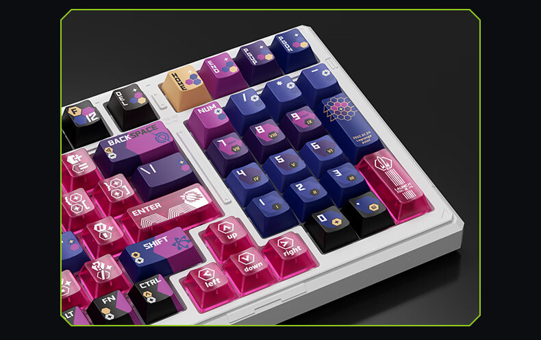 Ikbc Wireless Mechanical Keyboard with Wired Bluetooth Triple-Mode RGB Customizable Gaming High-End Aesthetic Office Computer Keyboard Sold by JD Gasket 5-Layer Padded 15