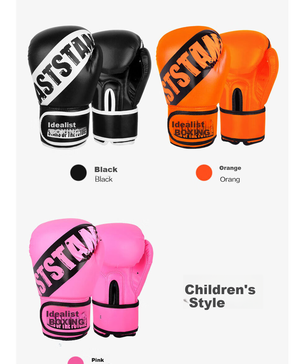 LASTSTAND Children's Boxing Gloves Set, Parent-Child Combination, Adult Women And Teenage Sanda Fighting Boxing Gloves, Foot Target Shield, Punching Target 7