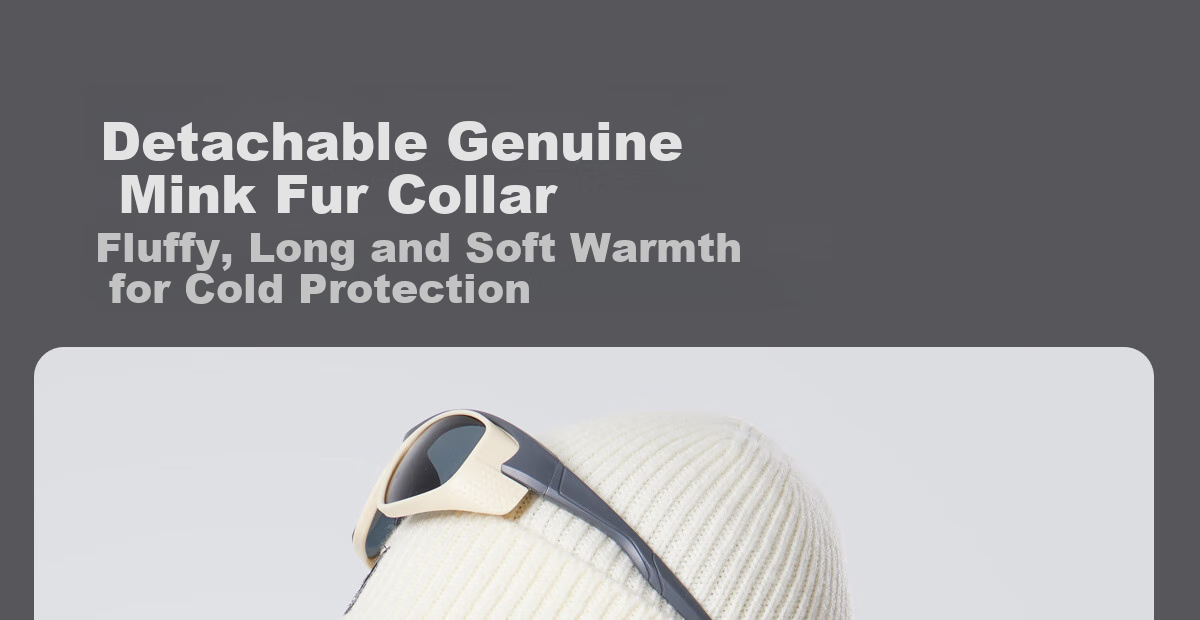 CAMEL Men's Clothing, Large Fur Collar down Jacket, Winter Thickened Workwear Outdoor Warm Windproof Coat, M34CS01643 15