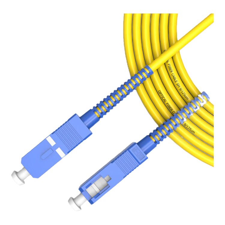 AUCAS Optical Fiber Patch Cord Telecom Grade SC-SC Single Mode Single Core Low Smoke Halogen-Free Environmental Fiber Cable UPC Data Center Transceiver Tail Fiber 5m ACCC05S1S