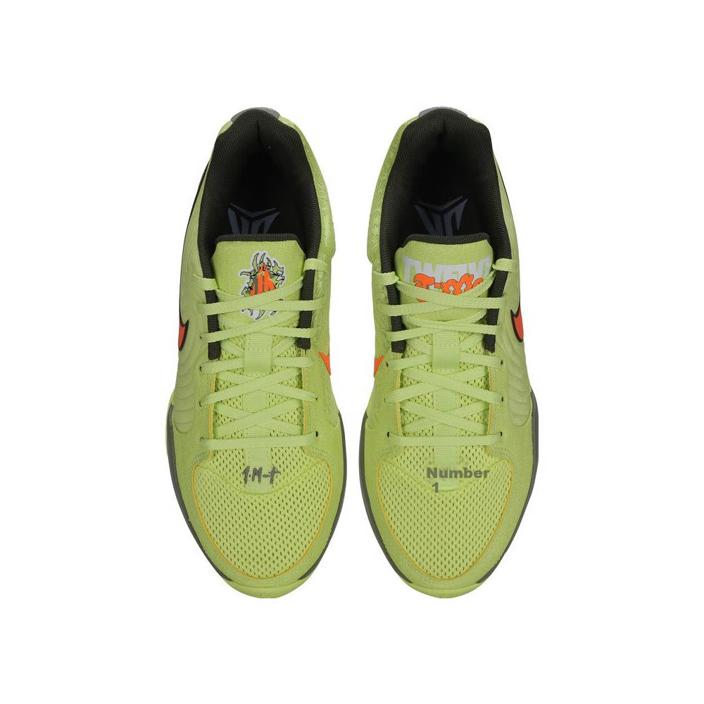 NIKE Men's Basketball Shoes JA 2 EP Cushioned Low-Top Sneakers for Actual Play, FD7327-701 Green Orange 40.5 12