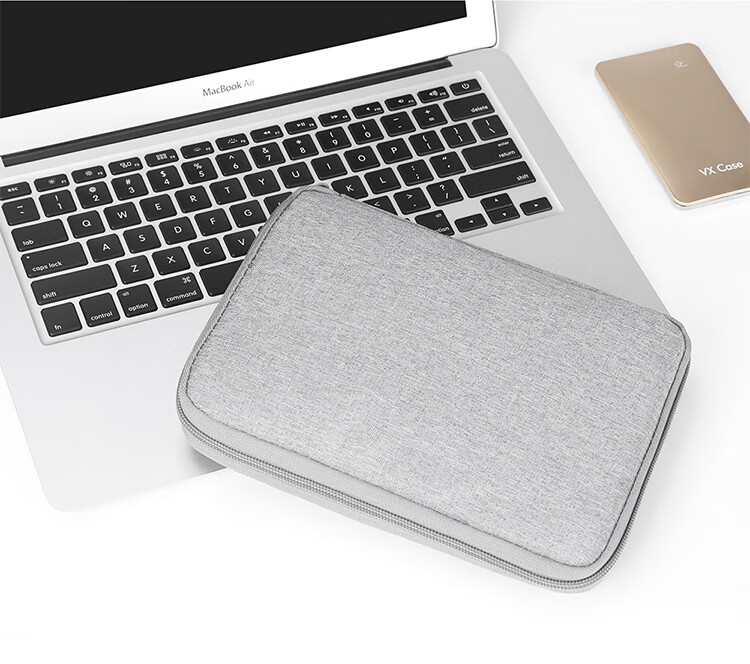 BUBM Earphone Data Cable Storage Pouch, Digital Accessory Organizer, Charger Case, Hard Drive USB Flash Drive Travel Portable Organizer Bag Accessory Pouch, Single Layer Mini, Gray 10