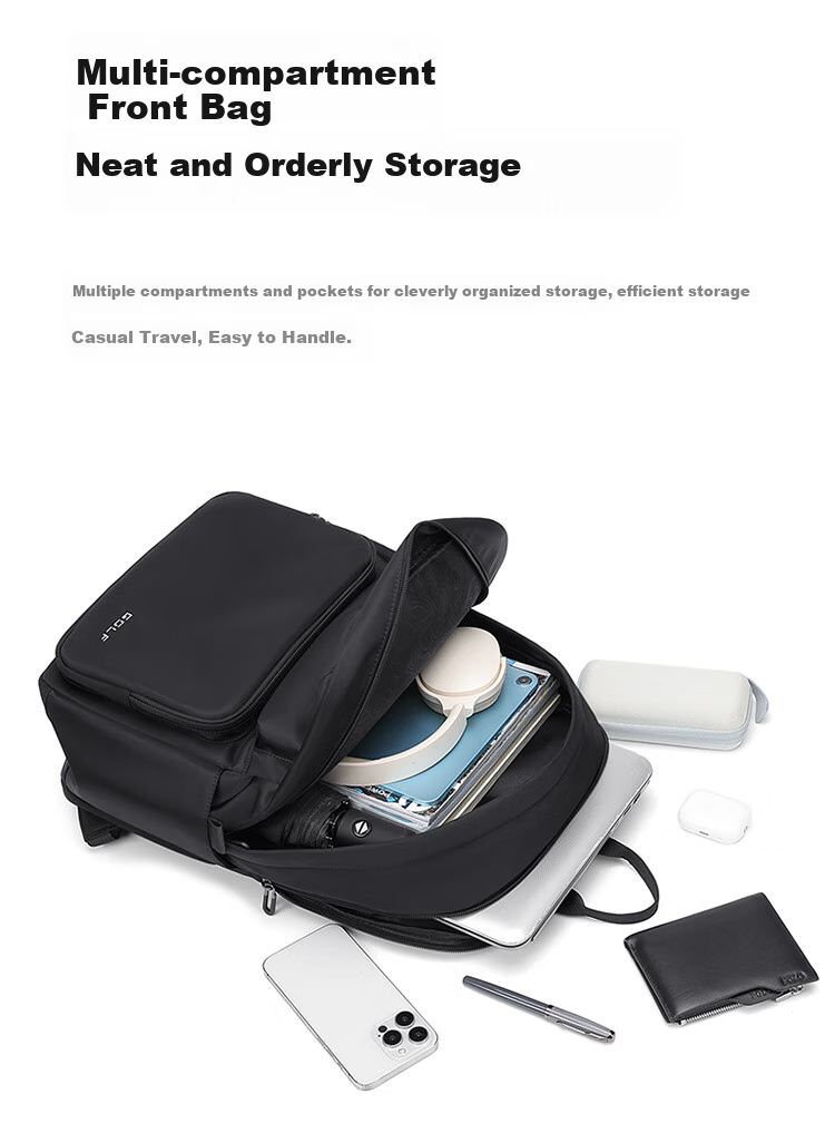 GOLF Backpack for Men, Travel Backpack 15.6/16 Inch Laptop Bag, Water-Resistant Casual Business Travel Bag for Students 4