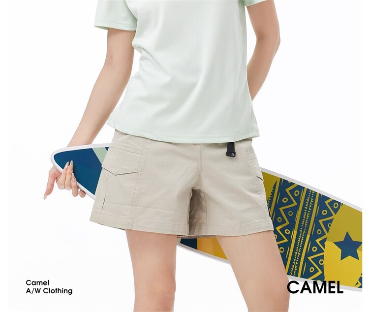 CAMEL Outdoor Quick-Dry T-Shirt, Summer Short-Sleeve Round Neck Mesh Breathable Sports Tee A15BAVV051A 2