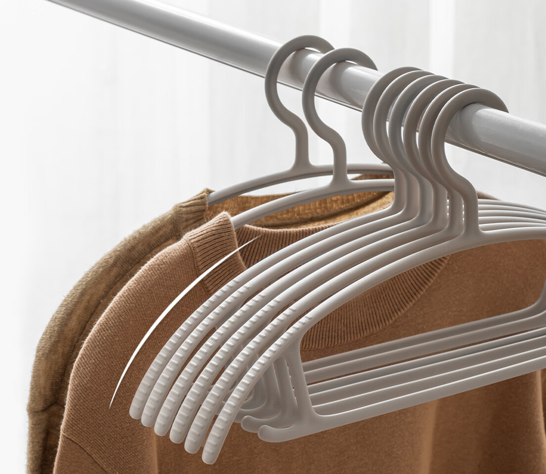 Lazy Corner Non-Slip Clothes Drying Hangers for Adults, Thickened, Reinforced, Extra Wide, Large Size, Pack of 10 5
