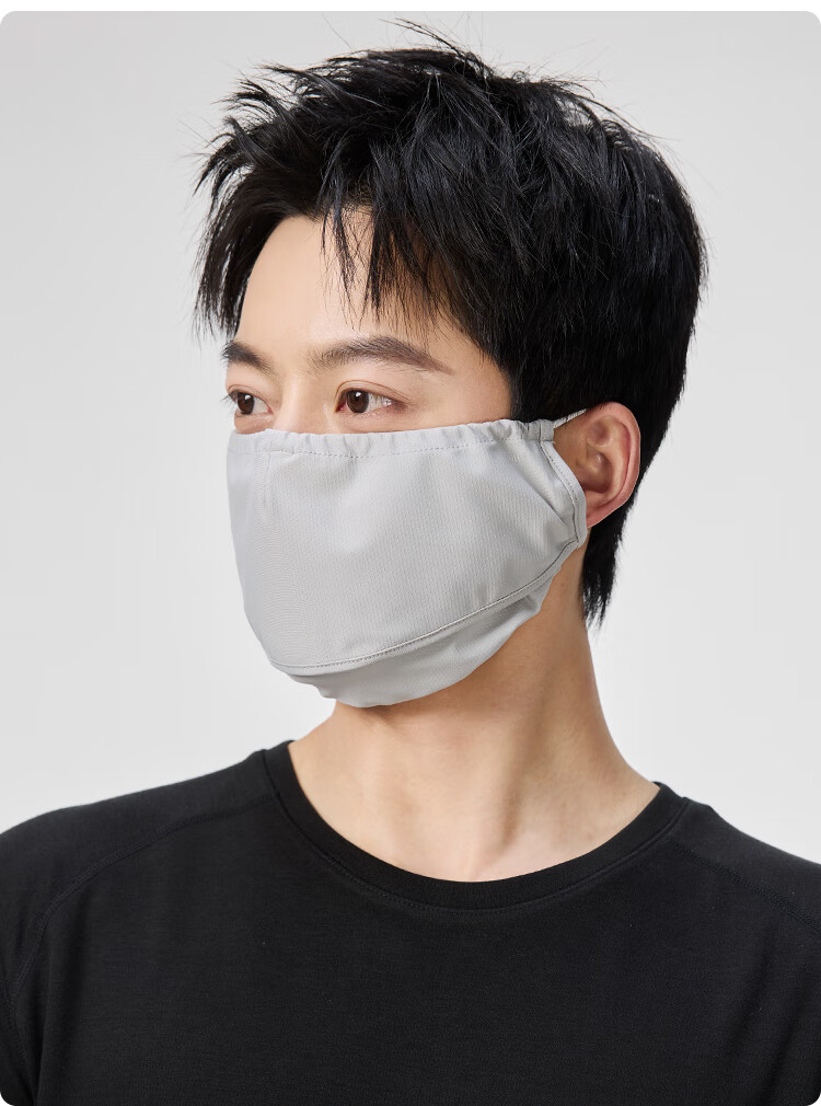 JIUMU Ice Silk Sun Protection Face Mask for Men, Summer UV Protection, Sunshade, Cycling, Hiking, Breathable, Three-Dimensional Full Face Sun Protection Mask 4