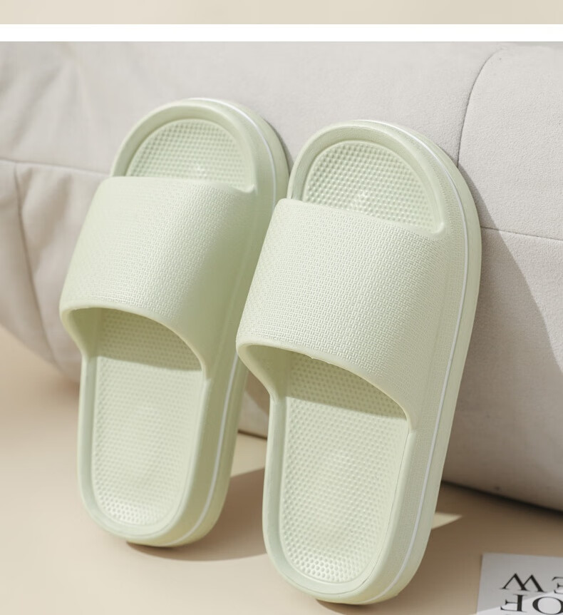 Huameijianbu Home Couple Slippers, Thickened, Non-Slip, Quiet, Macaron Style, for Men And Women, HM618, Shrimp Pink, Size 40-41 19