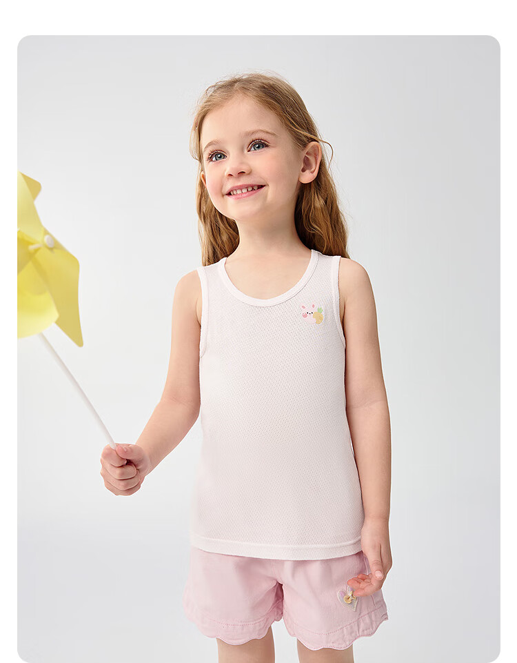 BALABALA Baby Vest Undershirt, Summer Sleeveless Camisole for Boys And Girls, Air Conditioning Wear, Prevents Catching Cold, Two-Piece Set, 209225169201 10