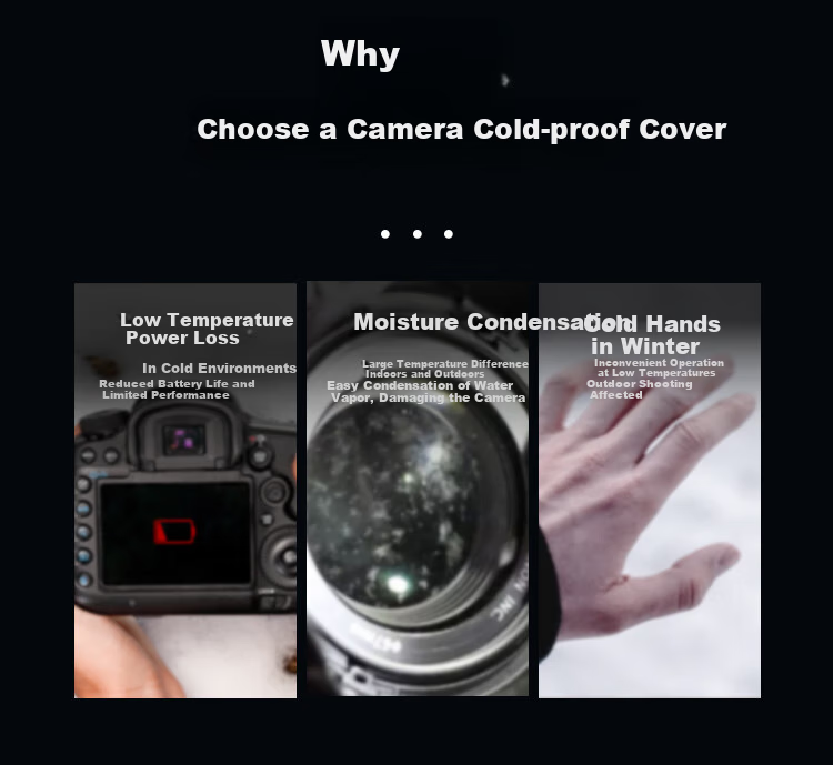 PGYTECH Camera Cold Protection Cover, DSLR Warm Hood, Professional-Grade down Insulation Cover, Suitable for Canon, Fuji, Sony Mirrorless Cameras, Winter Outdoor Photography Heat Preservation Protection, Water-Resistant Cold Cover 2