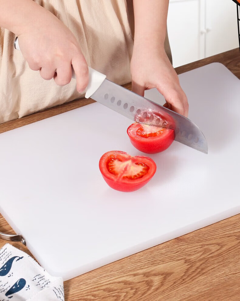 BJ Cutting Board, Antibacterial And Mold-Resistant, Food-Grade Household Chopping Board, Double-Sided PE Plastic Cutting Board, 44*31cm 1