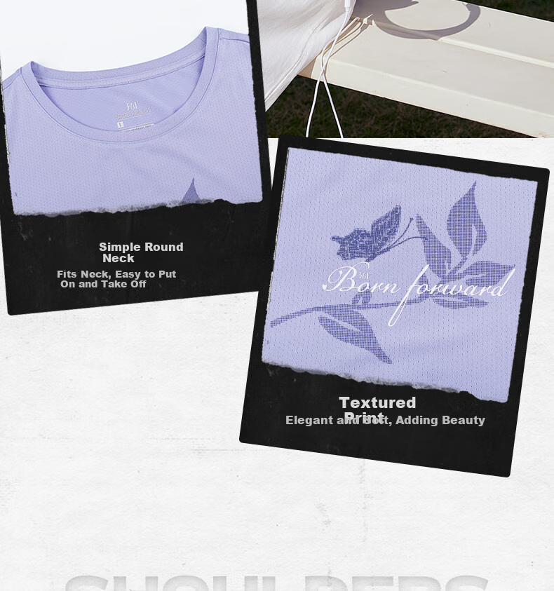 361° Women's Short Sleeve Spring Summer New Sports T-Shirt Quick-Dry Loose Casual Running Top 662624113-1 11
