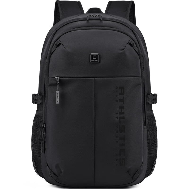 Edison Lightweight Sports Water-Resistant Backpack, Business Commute Travel Student Schoolbag E26-1 Black