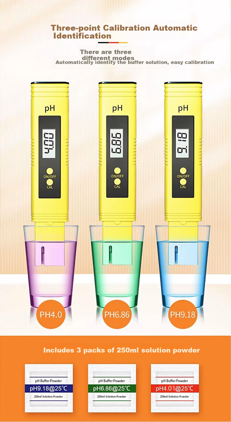 Zhugu PH Test Pen, High-Precision Water PH Meter, Acidity Tester for Fish Tanks And Tap Water, Portable Testing Pe 4