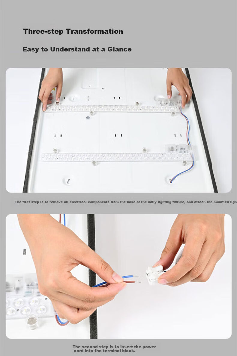 OPPLE LED Magnetic Light Strip Ceiling Light Replacement Light Source Module, Light Panel Retrofit Light Board Patch, White Light 5700K, Light Core 24W, 1 Piece, Luminous Flux 2200lm/ 3