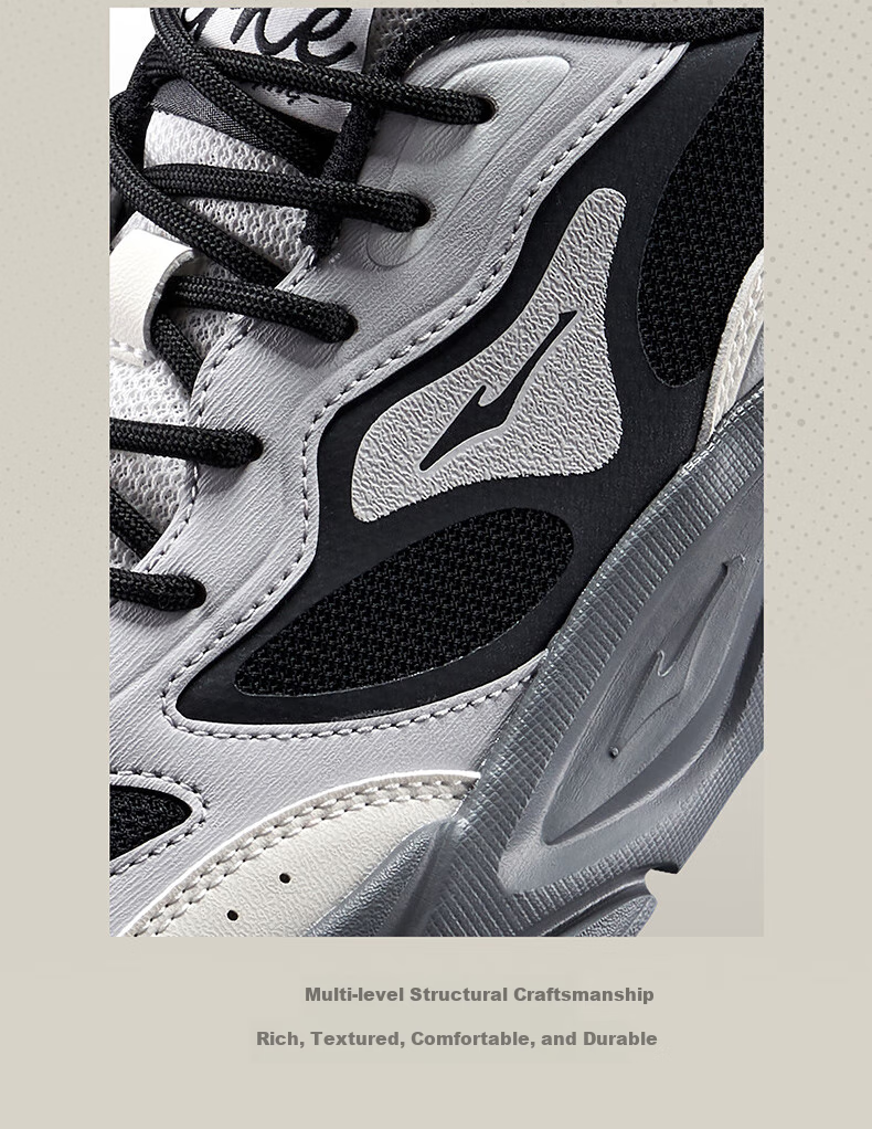 ERKE Men's Shoes, Spring New Lightweight Casual Shoes, Soft Sole Non-Slip Dad Shoes, Shock-Absorbing Wear-Resistant Sneakers | Kuanglan 3 7