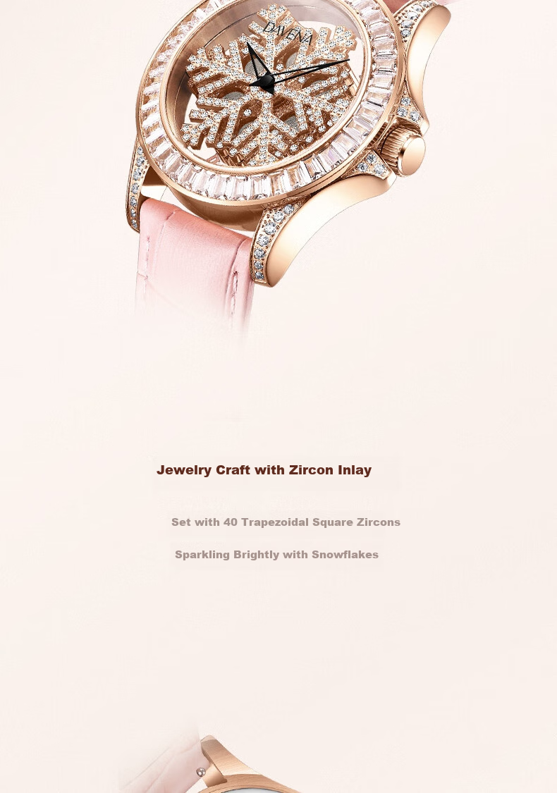 Davena Fortune Snowflake Goddess Women's Luxury Watch Birthday Gift for Girlfriend 6