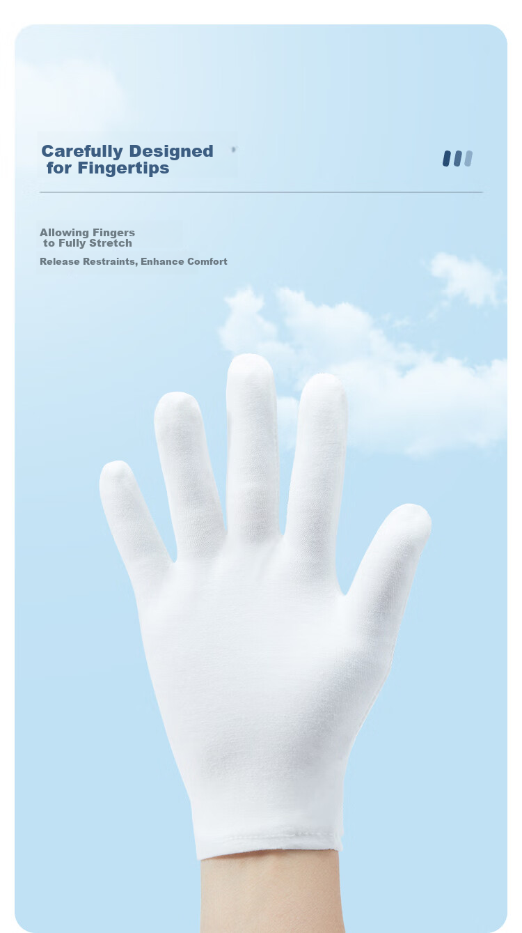 Gongpinxing Labor Protection Gloves White Gloves Etiquette Breathable Sweat-Proof Gloves for Antiques, Jewelry, Performance, Driving And Work 12 Pairs 3