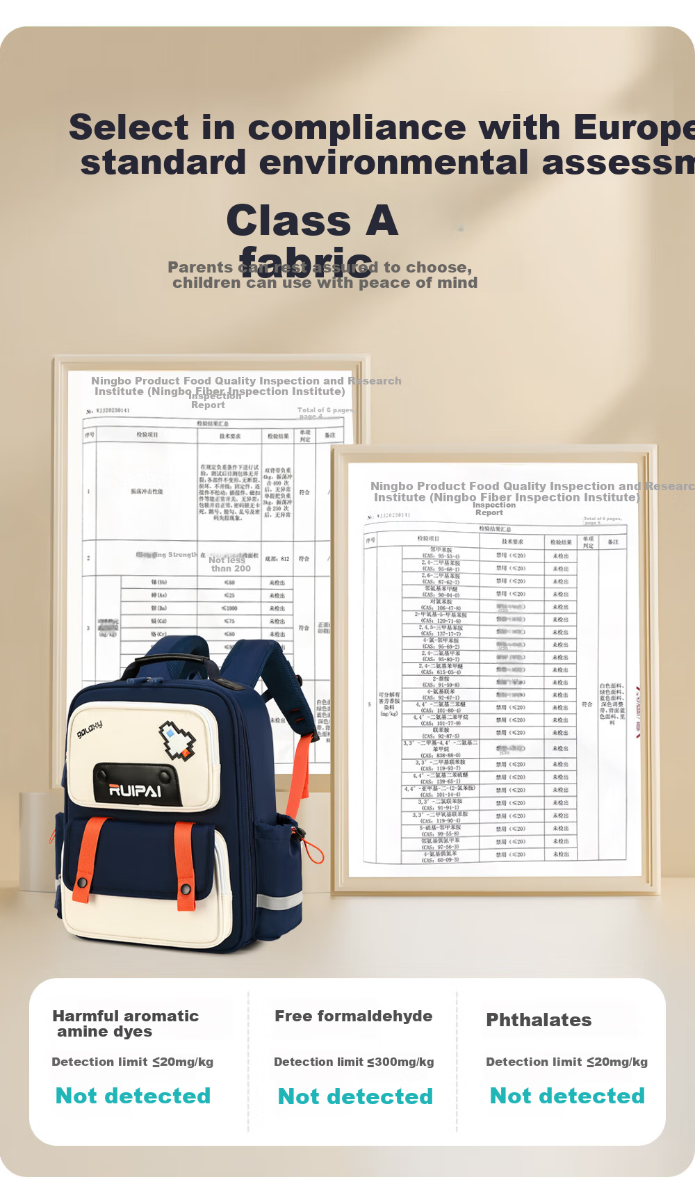 RUiPAi Backpack for Primary School Students, Boys And Girls, Spine And Shoulder Protection, Grades 1-3 Bouncy Bionic Design, Weight Reduction, Breathable And Comfortable 13