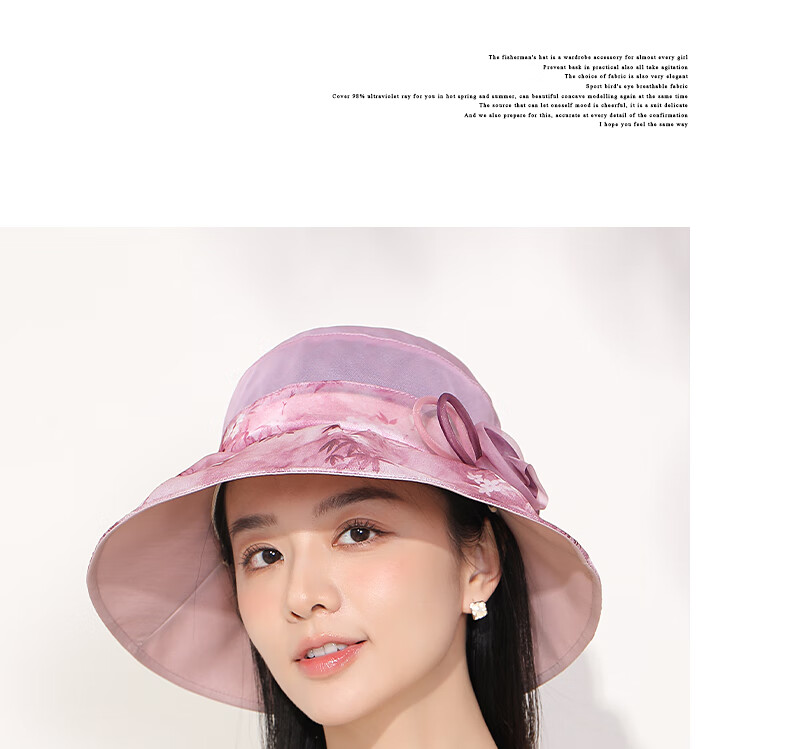 Hengyuanxiang Silk Sun Hat for Women, Summer New Fashion Mulberry Silk UV Protection Hat with Floral Print, Wide Brim Sunhat for Grandmothers And Mothers 15