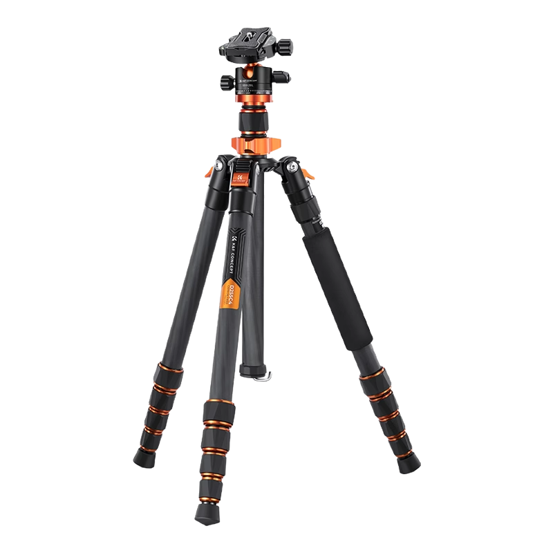 Zhuoer Carbon Fiber Tripod, Camera Stand, Tripod Head, Foot Kit, Portable Mirrorless Camera, Foldable Ultra-Light DSLR, Professional Photography And Videography Monopod, Lightweight Travel Tripod