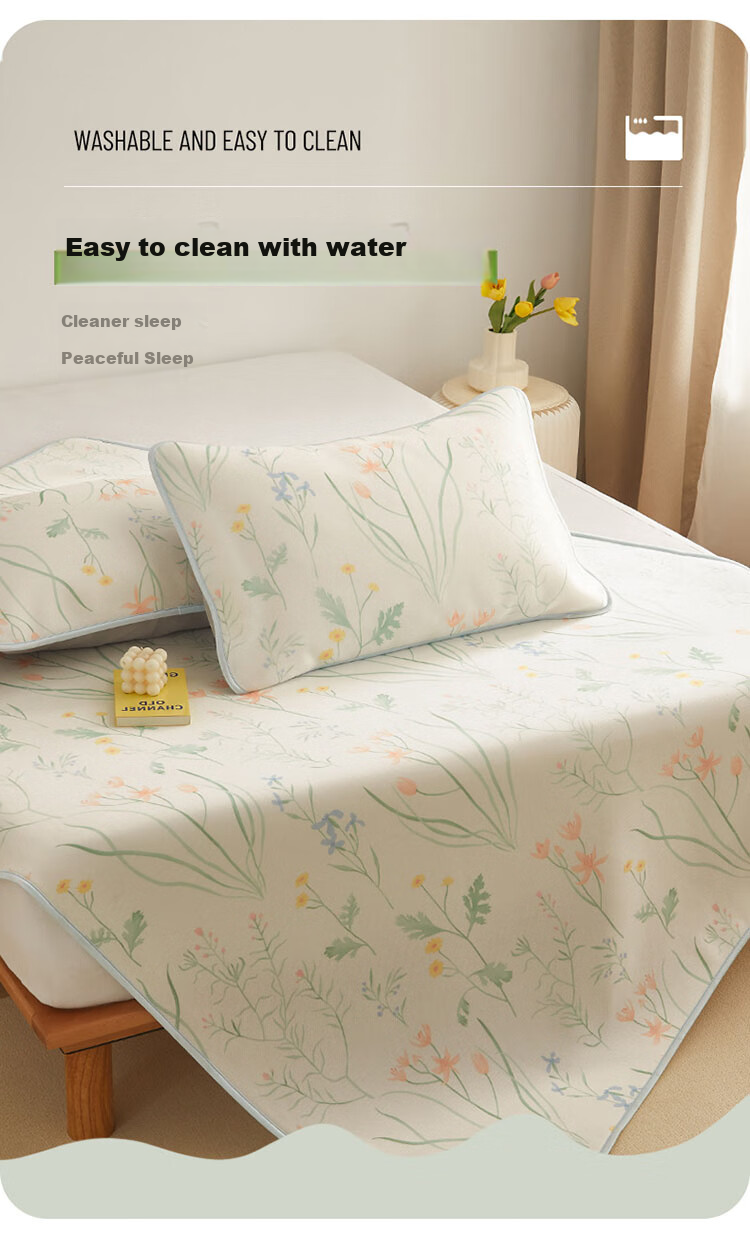 Dohia Class A Washable Soft Cooling Mat, Summer Double-Size Mat Set of Three Pieces, 1.8x2 Meters [Machine Washable, Foldable] 10