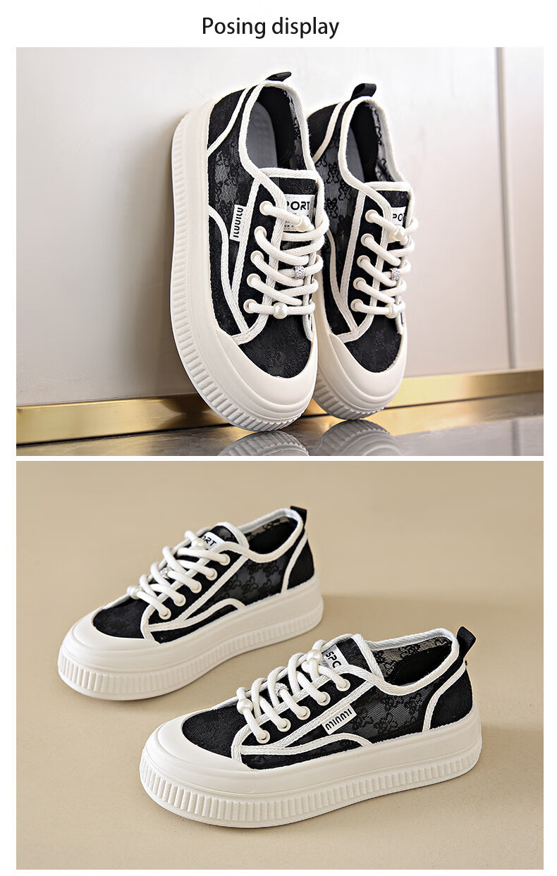 CARTELO Women's Summer Lace Mesh Fisherman Shoes Breathable White Sneakers Mesh Shoes for Women 1585 Off-White Size 38 25