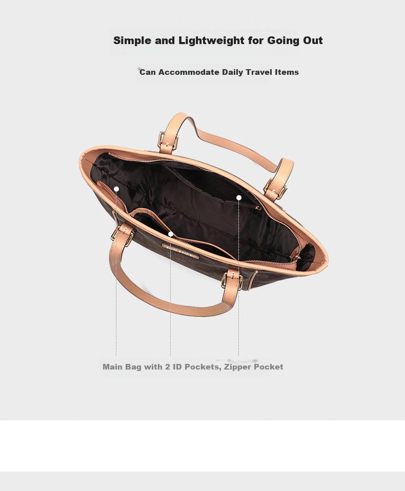 Aiqinghai Handbag, Women's Tote Bag, Large Capacity Shoulder Bag, Commuter Bag, Practical Birthday And Mother's Day Gift for Mom 4