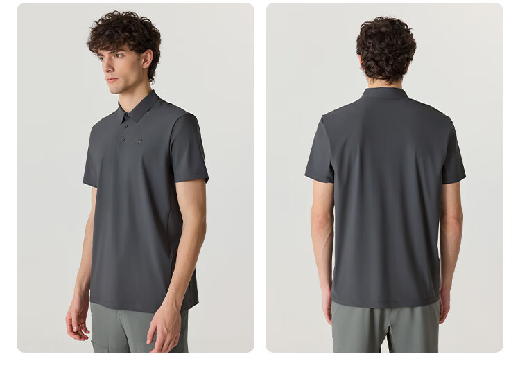 NORTHLAND Men's Collared Short Sleeve T-Shirt, Outdoor Sun Protection, Skin-Friendly, Breathable, Simple And Comfortable Business Polo Shirt 6