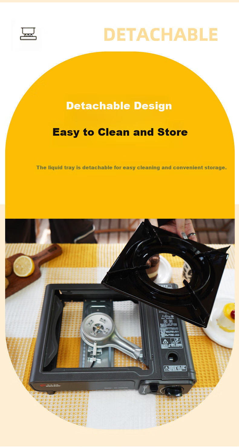 Maixian Portable Gas Stove Windproof Explosion-Proof Magnetic Stove Sold by JD Outdoor Hot Pot And Barbecue Portable Stove 520JD 8