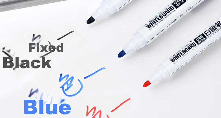 DiLe Premium Series Erasable Whiteboard Markers, Water-Based Pens, Office Stationery Supplies, Black Blue Red Colors, 10 Pcs/box, 33014 Mixed Colors 3