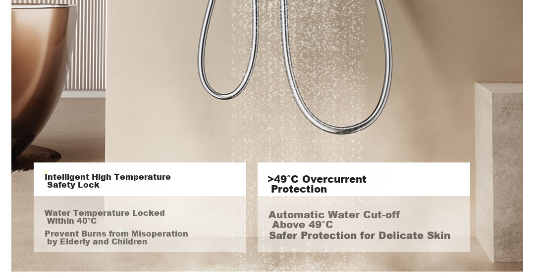 JOMOO Shower Set with Brass Piano Key Design, Descaling, Waist And Back Sprays, Massage Function, Constant Temperature, SPA Shower System 26192-695/1B 26