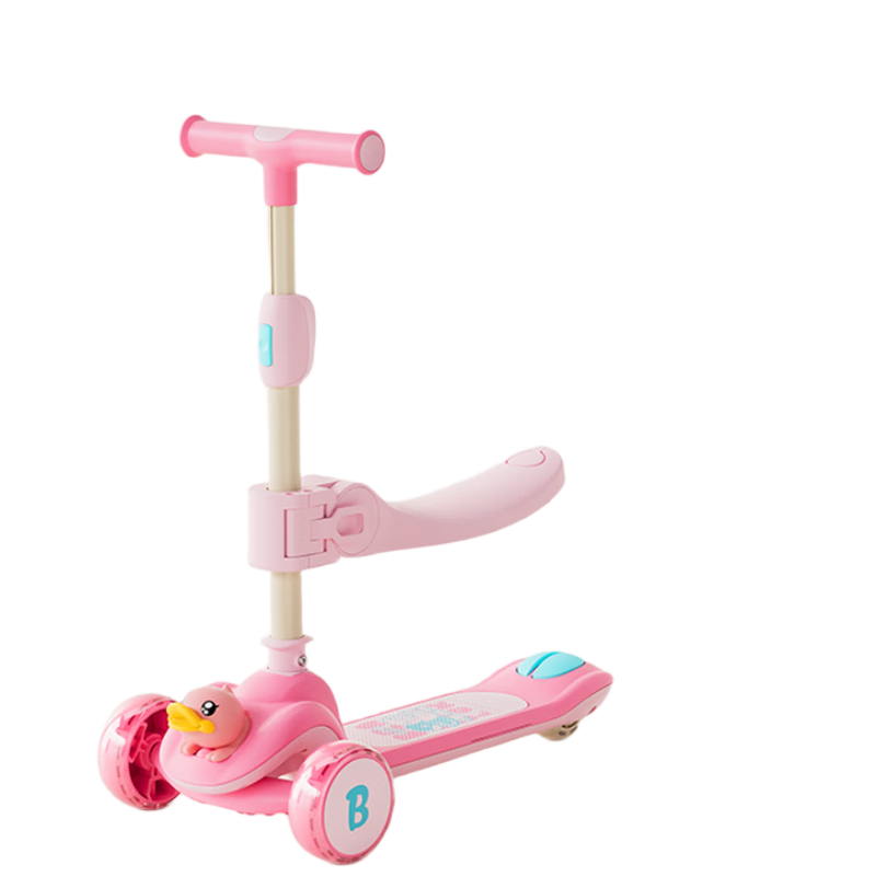 Lede Little Yellow Duck Children's Scooter for Ages 1-3 Two-In Ride-On And Slide Baby First Birthday Gift 2301B