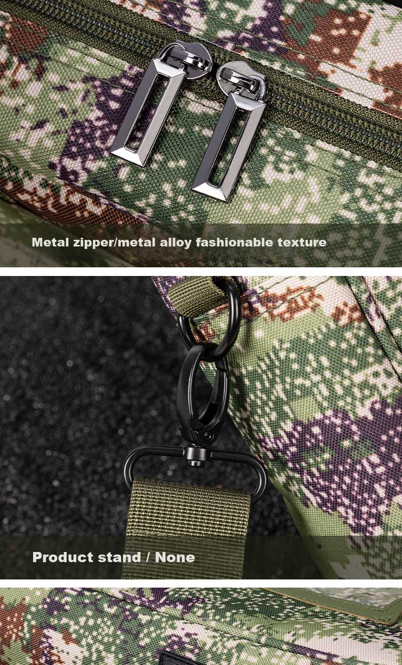 Deli Briefcase Document Bag Large Capacity File Bag Handbag Laptop Bag for Men Thickened 3D Jungle Camouflage Bag Gree 6