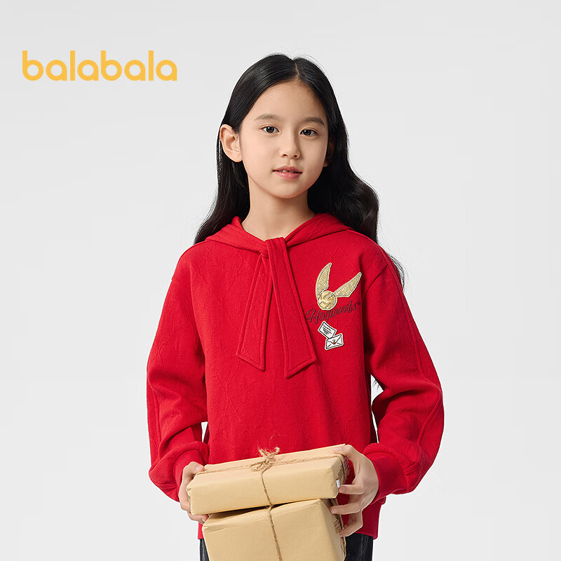BALABALA Children's Long-Sleeve Sweatshirt for Girls, Spring 2025 Top [Harry Potter IP Mall Same Style] 202125121007