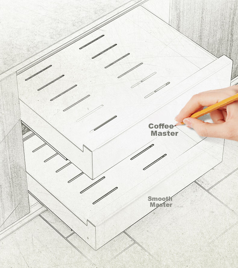 Shuaishi Pull-Out Kitchen Storage Rack, Drawer Dish Rack, No-Drill Cabinet Organizer, Spice Rack, Multifunctional Storage Cabinet 6