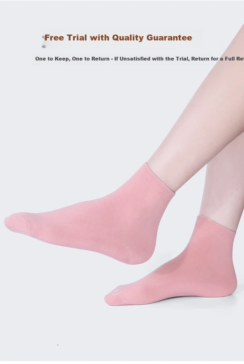 Hzasz Children's Socks Spring And Autumn Pure Cotton Seamless Girls' Kids' Baby Sweat-Absorbing Odor-Resistant Sports Mid-Calf Trendy Socks for Teenagers 2