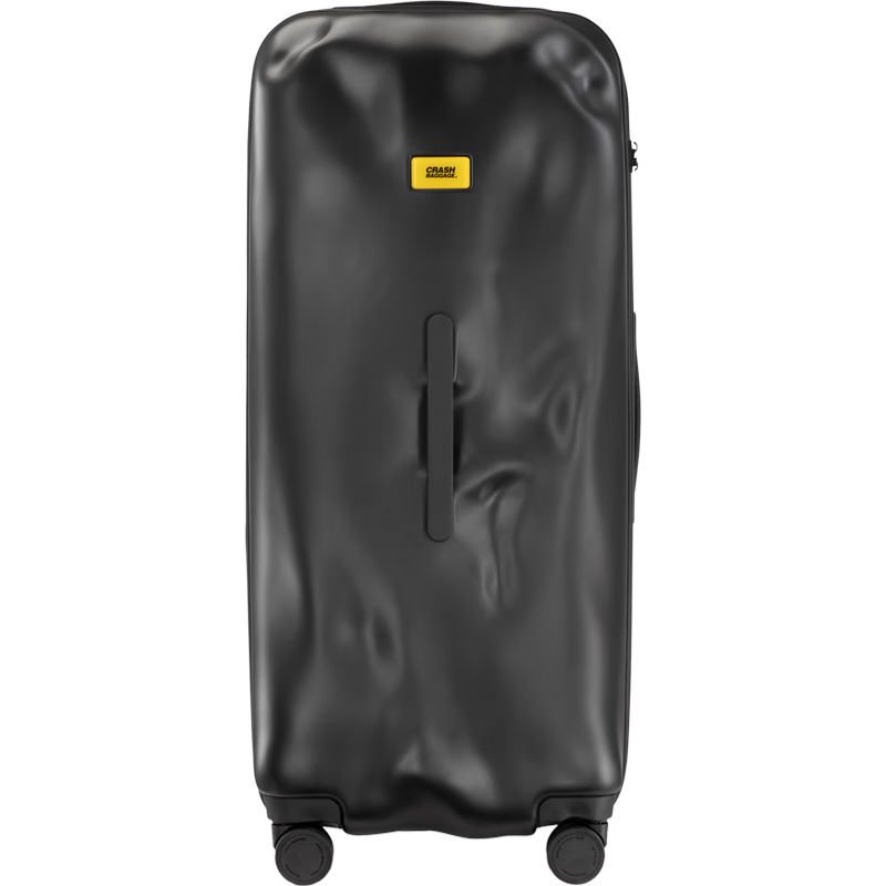 CRASH BAGGAGE Italian Embossed Luggage Suitcase Carry-On Trolley Case for Men And Women Trunk Series Matte Black 30 Inch