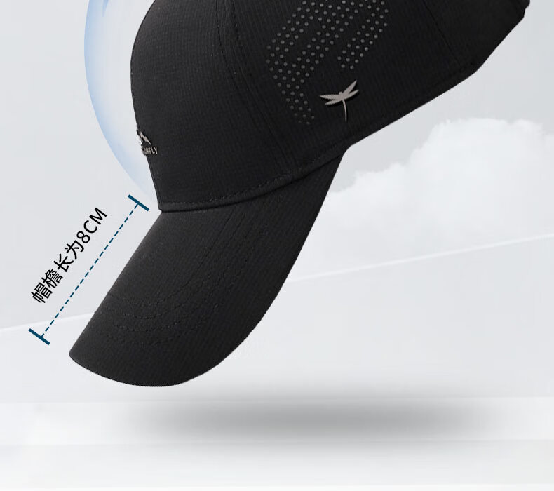 RED DRAGONFLY Baseball Cap for Men And Women, Spring And Summer Sun Protection, Quick-Drying Mesh Breathable Hat, Face-Slimming Visor Cap 6
