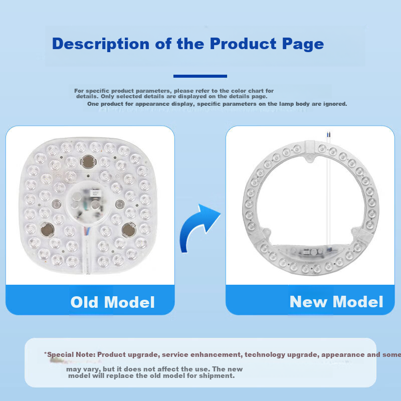 OPPLE LED Ceiling Light Core 18W Cool White 5700K Round Magnetic Suction Retrofit Replacement Light Source Panel Module, 1 Piece Per Pack