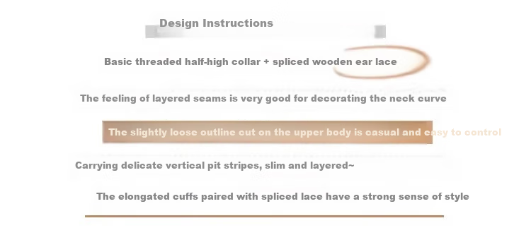 YUZHAOLIN Lace Semi-Turtleneck Base Layer Women's Inner Knit Sweater, Slim Fit, Unique Design, Long-Sleeve Top, White 4