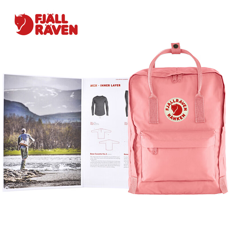 FJALLRAVEN Backpack, Ultra-Light Large Capacity Schoolbag for Daily Commuting, 23510-312 Pink, 16L