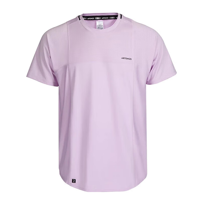 DECATHLON Tennis Shirt Short Sleeve Quick-Dry Navy Blue (Round Neck) M/175-4565930 3