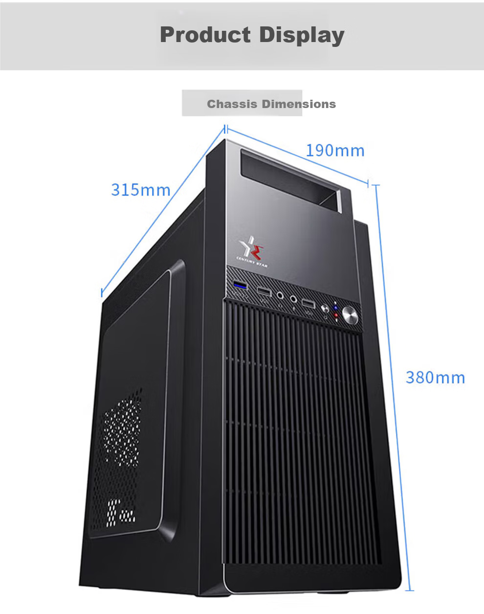 HEXIEHAO Office Commercial Desktop Computer Tower (AMD A9 to A10 Upgrade, 8GB RAM, 512GB SSD, WiFi, Nationwide Warranty) 9