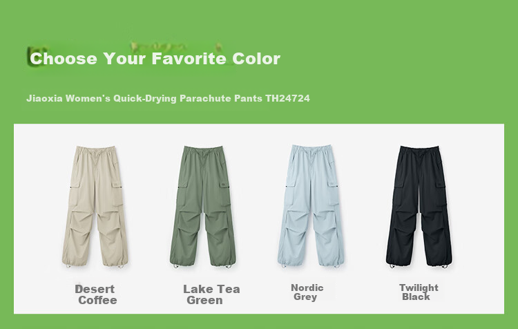 Beneunder Cargo Paratrooper Pants for Women, Quick-Dry Trousers, Loose-Fitting Hiking Casual Sports Wide-Leg Sun Protection Pants DS673 26