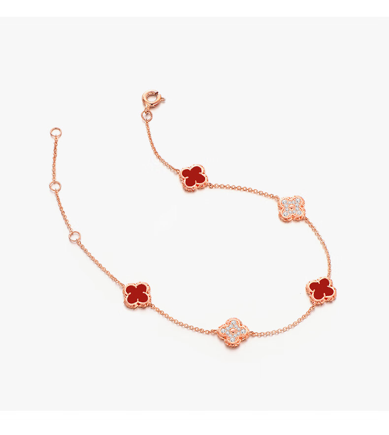 Aideyueding Flashing Four-Leaf Clover Bracelet for Women, Luxury High-End Fashion Jewelry, Birthday Gift for Girlfriend Or Wife, Anniversary Present 3